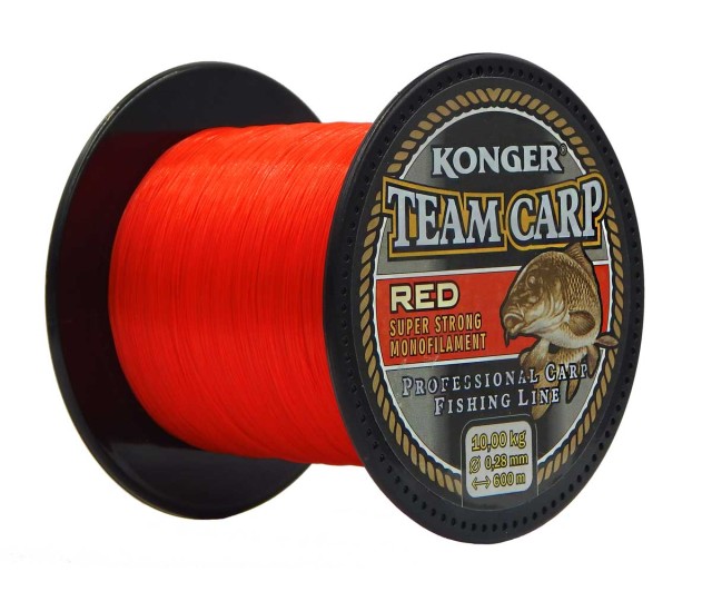 265600025 Konger Team Carp Red 0.25mm 600m
