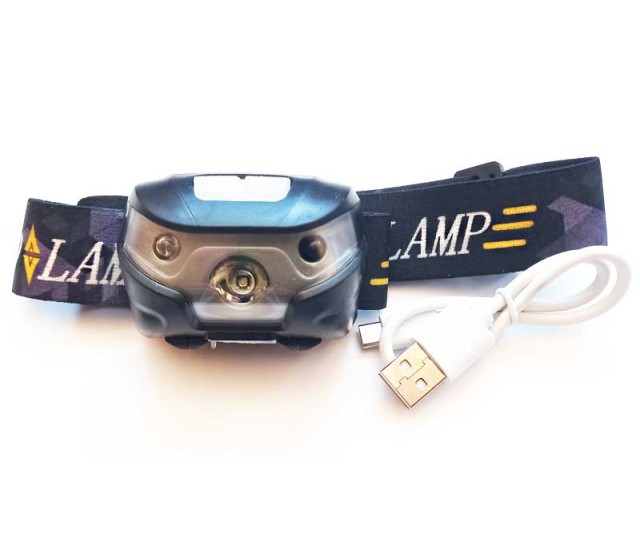 AM6002031 Mistrall X1 3W čelovka USB nabíjanie, pohybový senzor