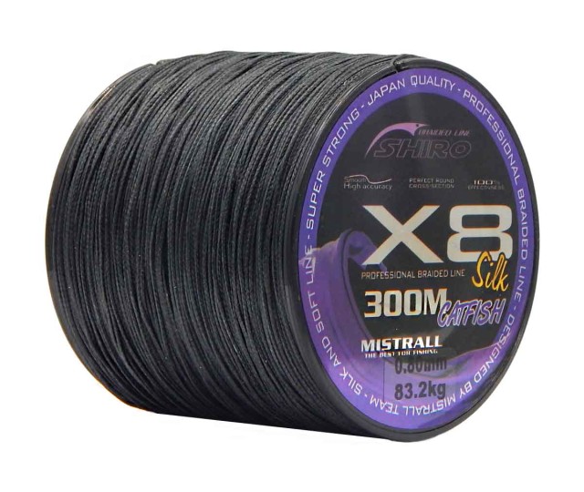 ZM3484040 Mistrall Shiro Catfish X8 300m 0,40mm f.čierna
