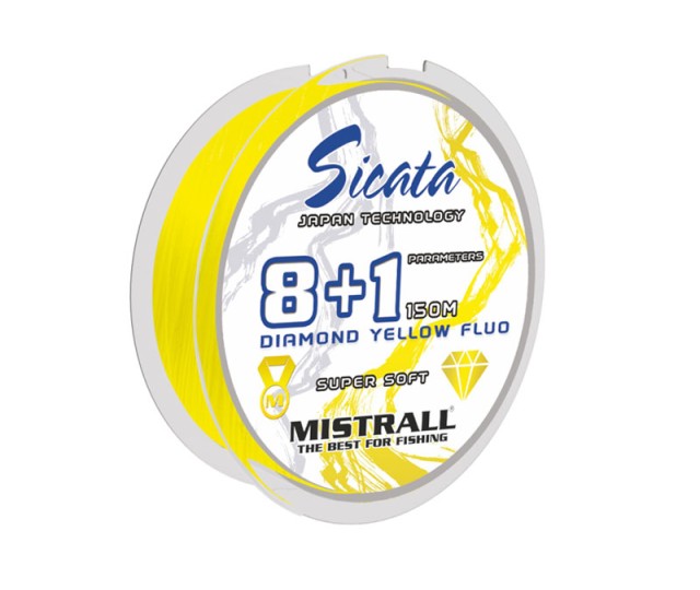 Mistrall Sicata 8+1 0,06mm 150m f.žltá