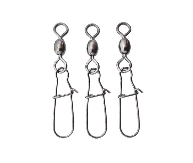 AM8601007 Mistrall obratlík s karabínkou 4/0 70kg 3ks/bal