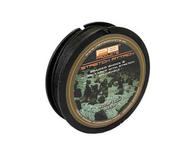 10442 PB Products Stretch attack shockleader 40lb f.weed 10m