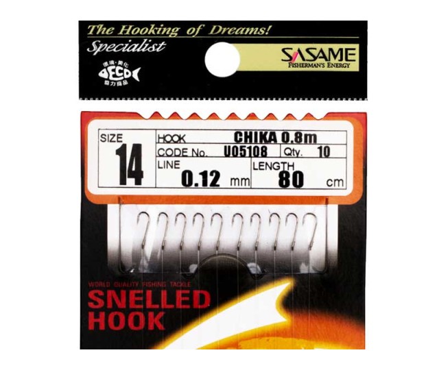 Sasame naviazané háčiky - silón