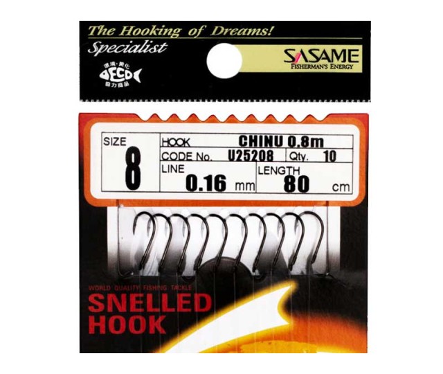 Sasame naviazané háčiky