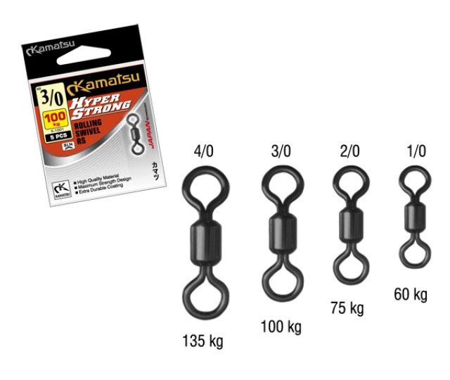 Kamatsu Hyperstrong obratlik 1/0 60kg 5ks/bal