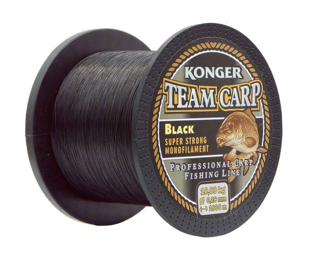 228001025 Konger Team Carp 0,25mm 1000m čierny
